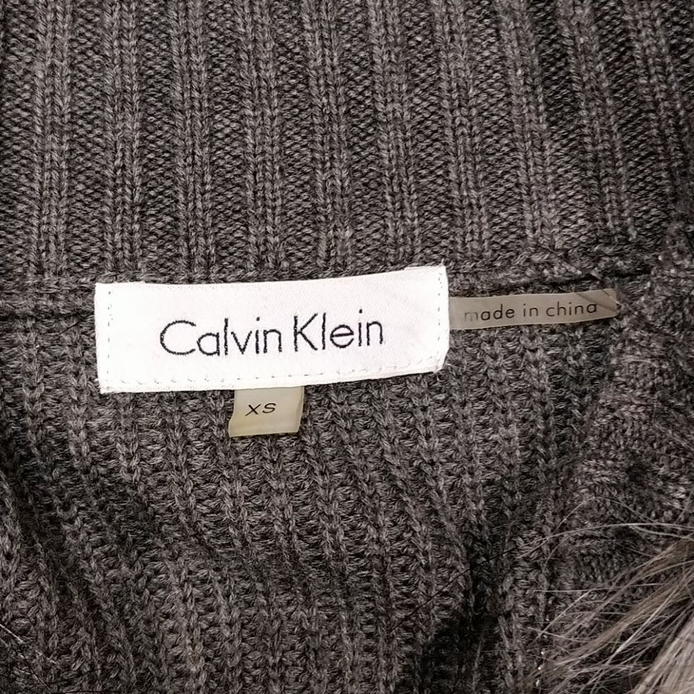 Calvin Klein Faux fur front knit back vest - Picture 11 of 12